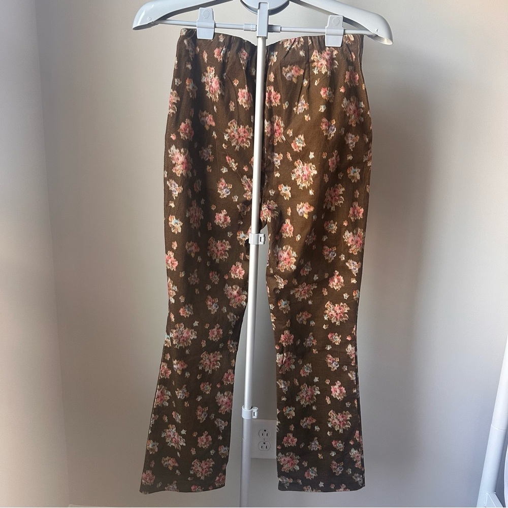 Tuckernuck Hazel Bouquet Corduroy Ashford Pant M | Floral Preppy Luxury NWT - Picture 4 of 6